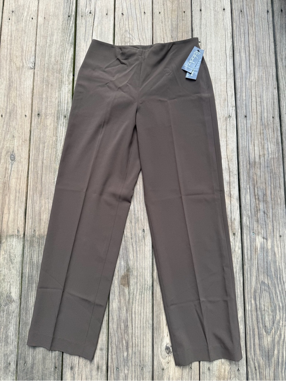 Rafaella Straight Leg Pants in Dark Brown